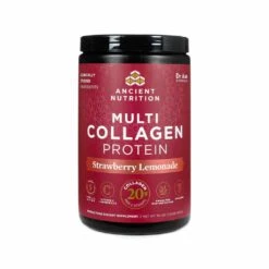 Ancient Nutrition Multi Collagen Peptides Protein Powder Strawberry Lemonade