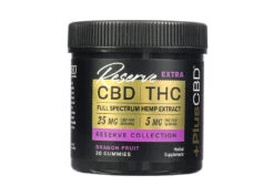 PlusCBD CBD Gummies 25mg CBD, 5mg THC - Dragonfruit