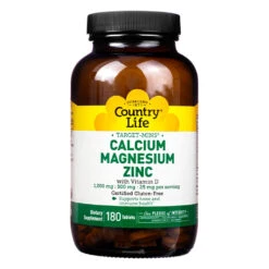 Country Life Calcium Magnesium Zinc With Vitamin D Tablets