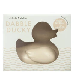 Dabble And Dollop Dabble Ducky Bath Toy & Teether (Latex-Free)