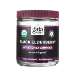 Gaia Herbs Black Elderberry Adult Daily Gummies