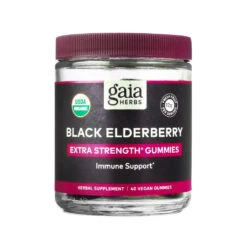 Gaia Herbs Black Elderberry Extra Strength Gummies