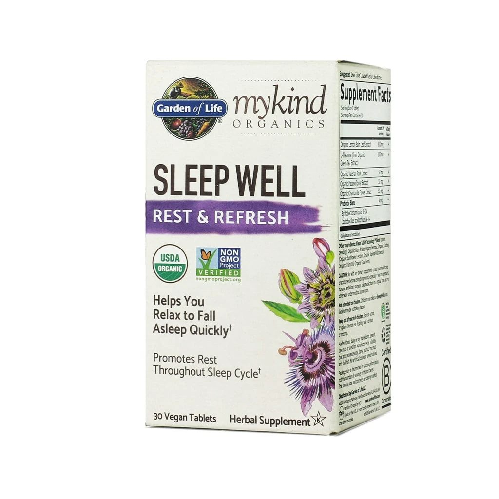 Garden Of Life Mykind Organics Herbal Sleep Well Tablets
