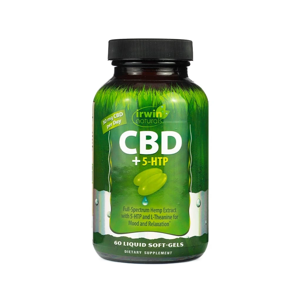 Irwin Naturals CBD + 5-HTP Liquid Soft-Gels