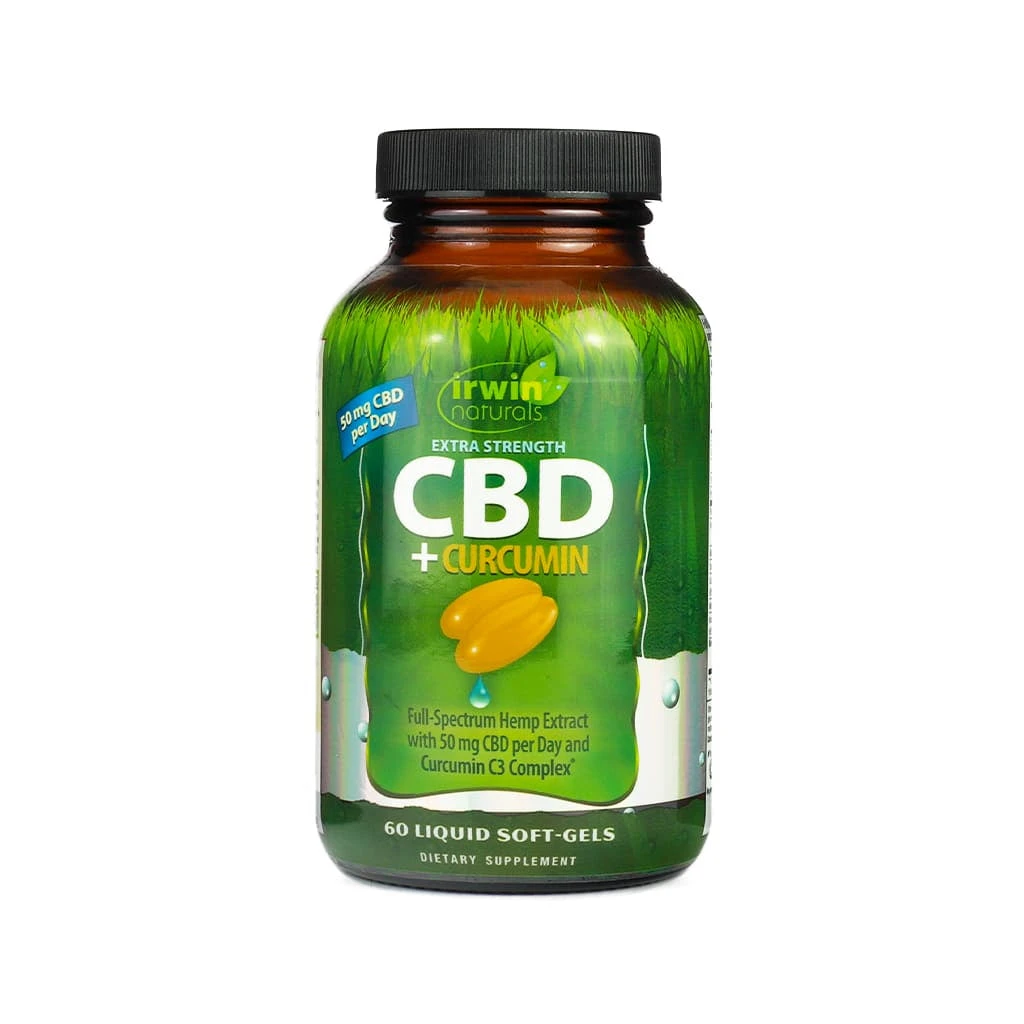 Irwin Naturals Extra Strength CBD + Curcumin Liquid Soft-Gels