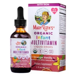MaryRuth Organic Infant Multivitamin With Iron Liquid Drops - Orange Vanilla