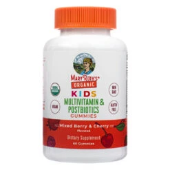 MaryRuth Organic Kids Multivitamin + Postbiotic Gummies - Mixed Berry & Cherry
