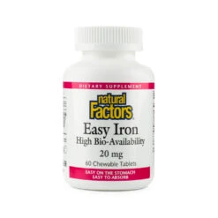 Natural Factors Easy Iron 20mg Chewable Tablets