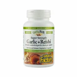 Natural Factors GarlicRich Super Strength Garlic + Reishi Capsules