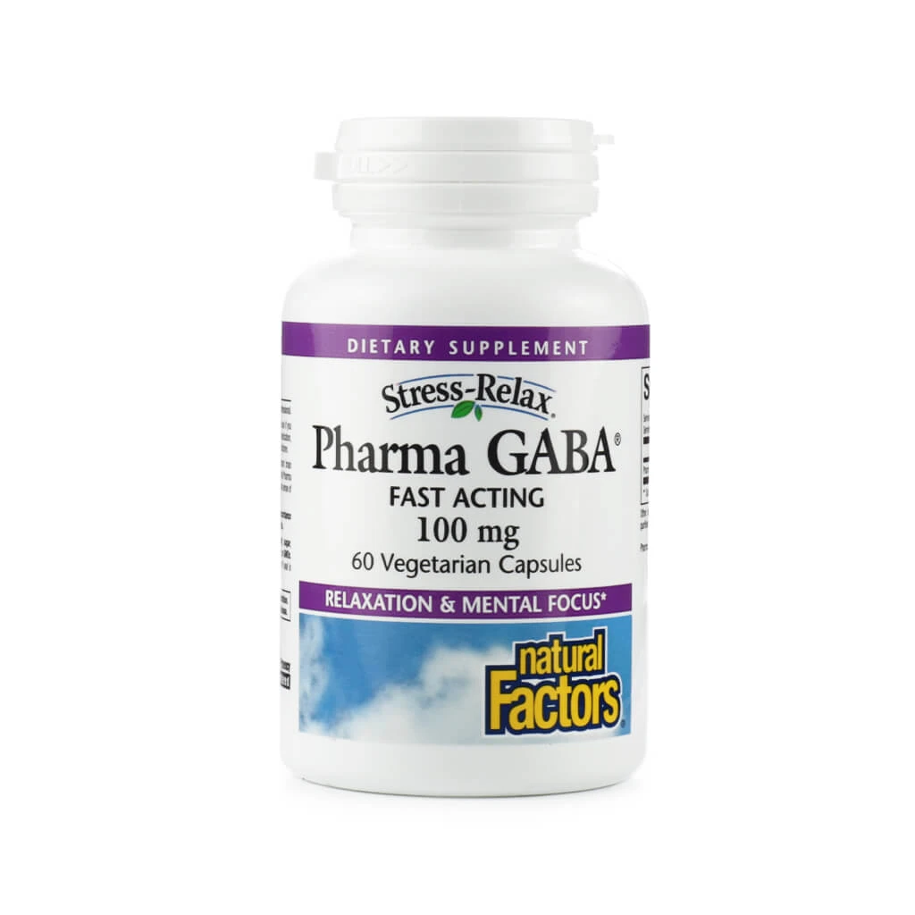 Natural Factors Stress-Relax® Pharma Gaba 100mg Capsules