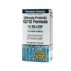 Natural Factors Ultimate Probiotic 12/12 Formula 12 Billion