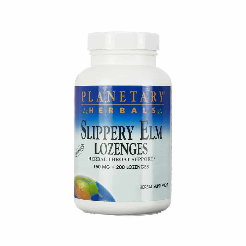 Planetary Herbals Slippery Elm Lozenges - Unflavored
