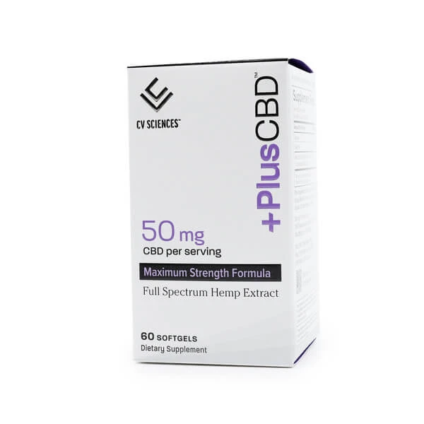 +PlusCBD Softgels 50mg Maximum Strength