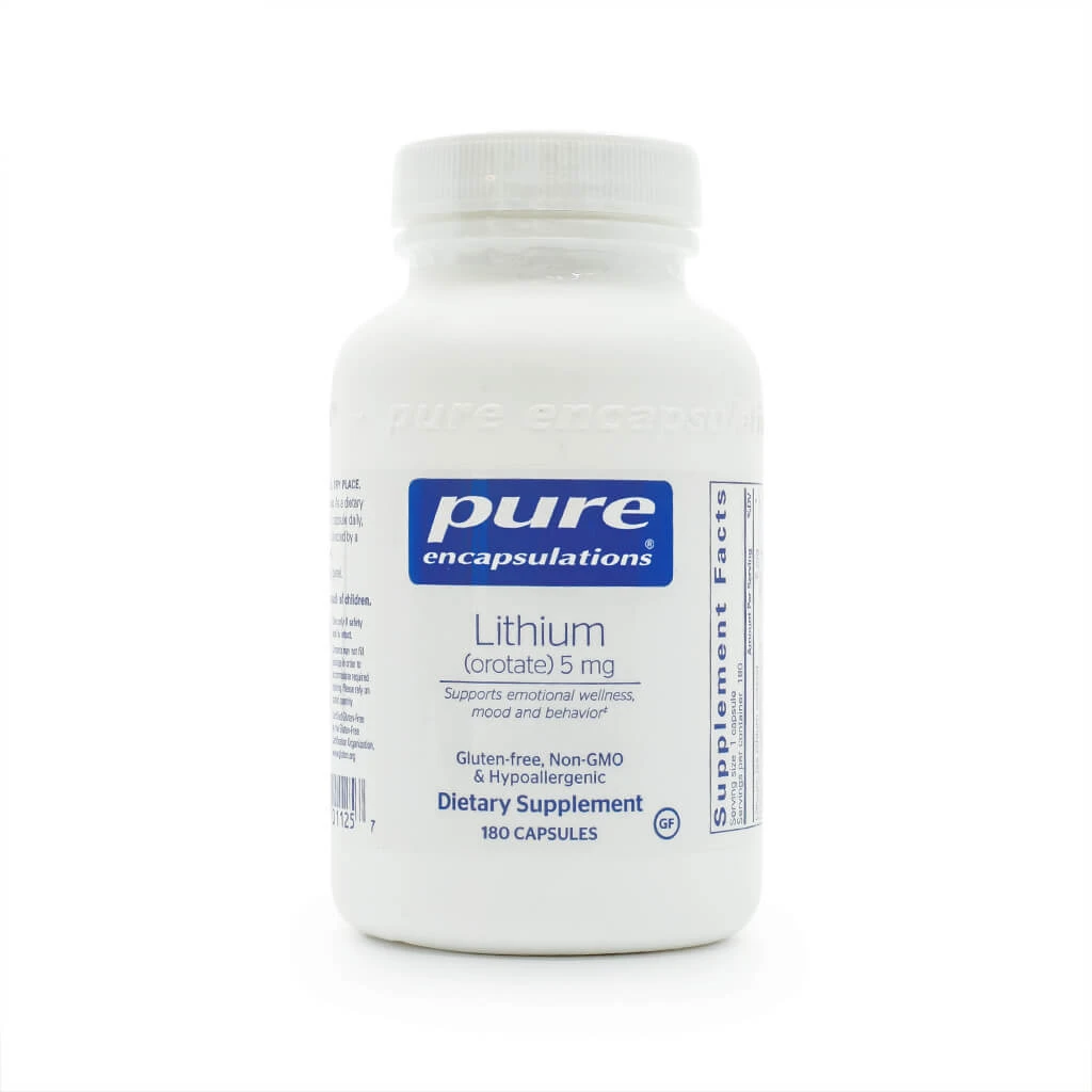 Pure Encapsulations Lithium (Orotate) 5mg - Image 2