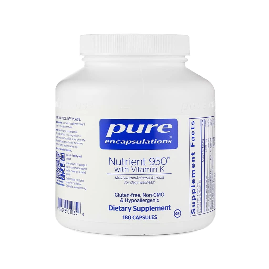 Pure Encapsulations Nutrient 950 With Vitamin K Capsules