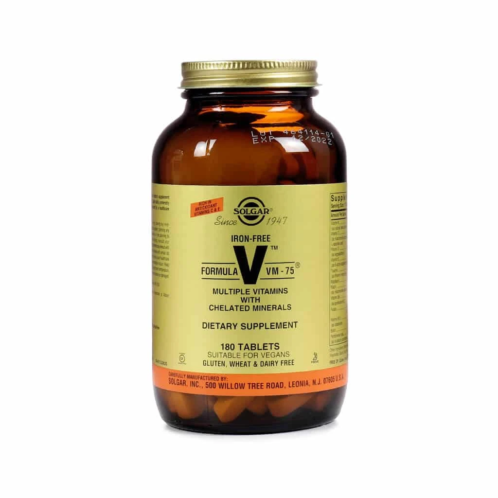 Solgar Formula Iron Free VM-75 Tablets