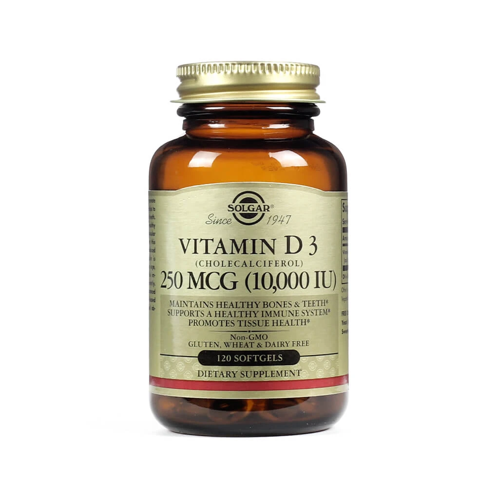 Solgar Vitamin D3 (Cholecalciferol) Softgels - Image 2