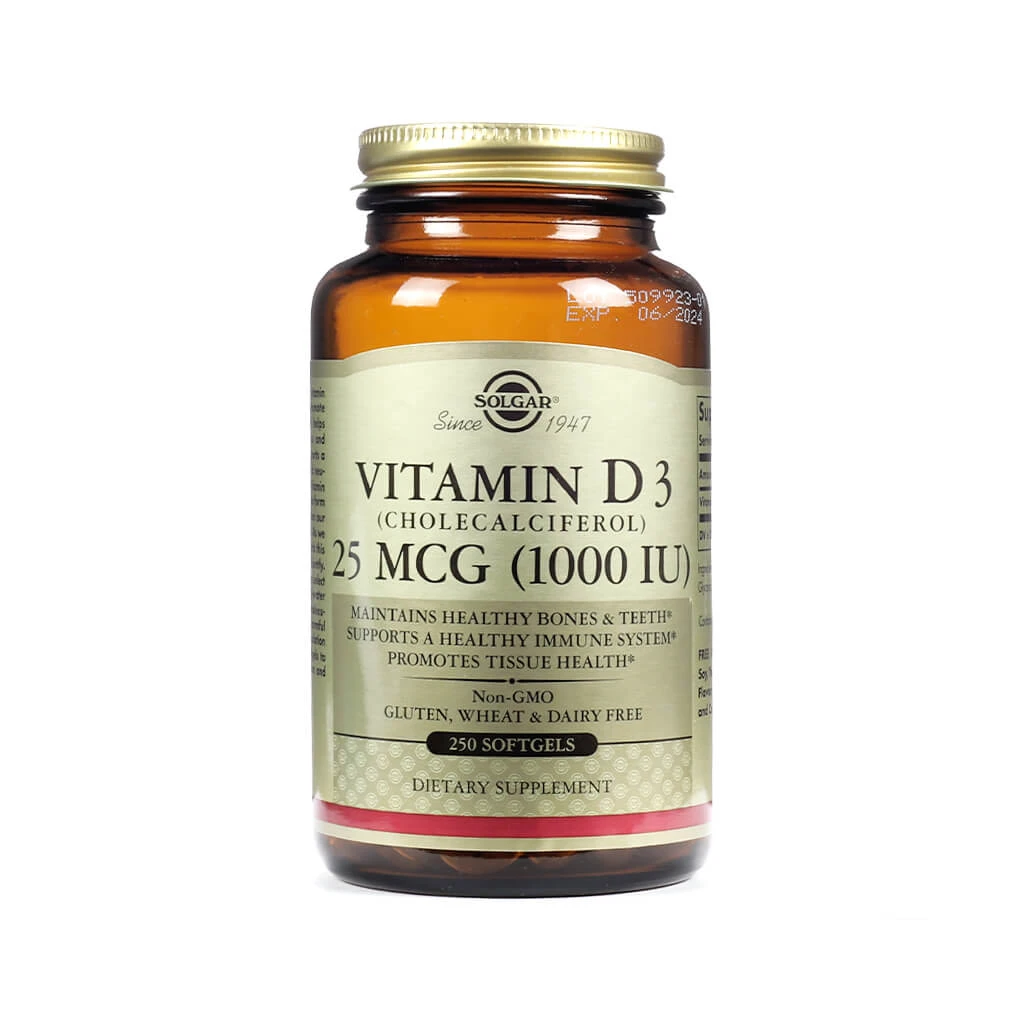 Solgar Vitamin D3 (Cholecalciferol) Softgels