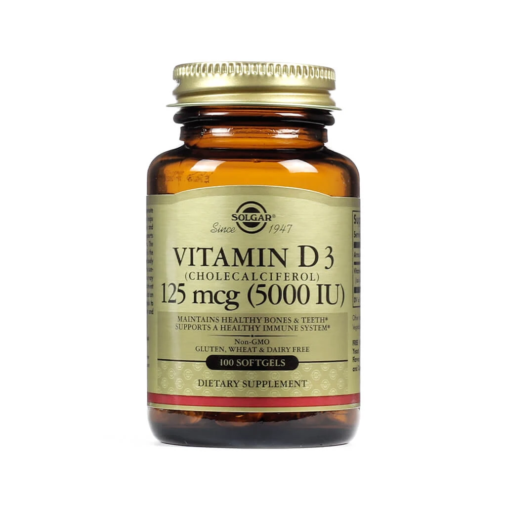 Solgar Vitamin D3 (Cholecalciferol) Softgels - Image 3