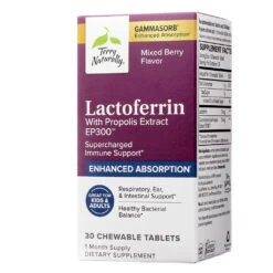 Terry Naturally Lactoferrin With Propolis Extract EP300 Chewable Tablets
