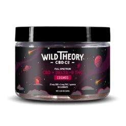 Wild Theory Cosmos Delta 9 THC Gummies - 5mg THC + 25mg CBD - Strawberry