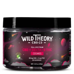 Wild Theory Cosmos Delta 9 THC Gummies - 5mg THC + 25mg CBD - Green Apple