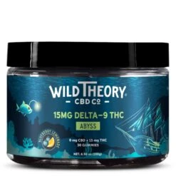 Wild Theory CBD Co. Abyss 15mg Delta 9 THC Gummies - Blueberry Lemonade